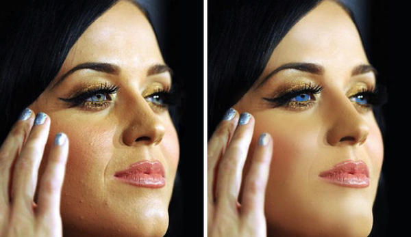 15 fotografías de famosos antes y después del Photoshop 05