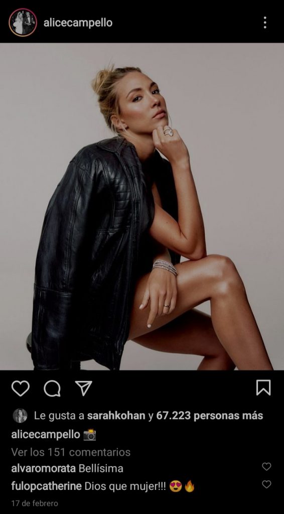 Los posados más subidos de tono de Alice Campello, mujer de Álvaro Morata que trastocan muchos corazones 187 Alice Campello