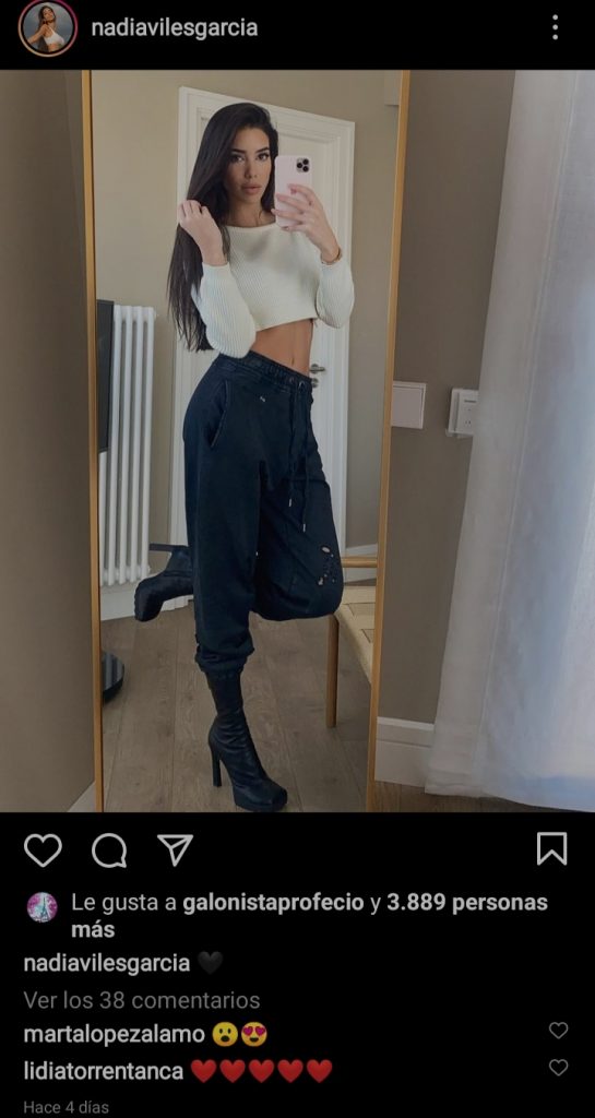 Nadia Avilés: los incendiarios posados que no dejan de subir en Me gustas y enfadan a Denis Suárez 17 1615991624965