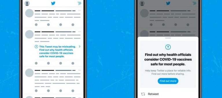 Twitter empieza a etiquetar los tuits con información engañosa sobre las vacunas