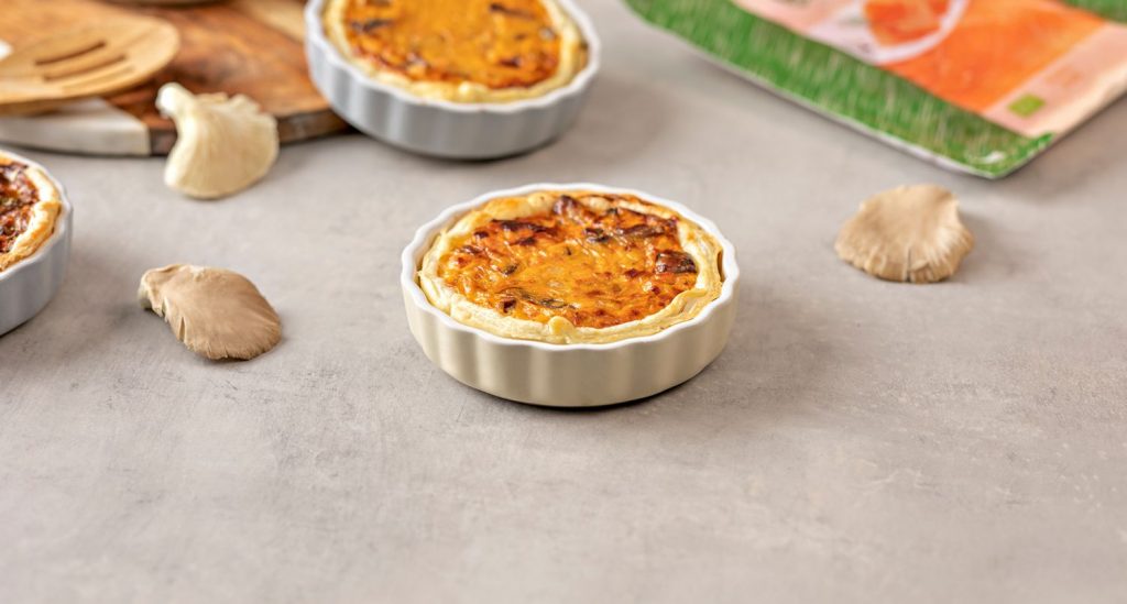 Así puedes hacer una quiché de salmón y queso 3 Ingredientes: