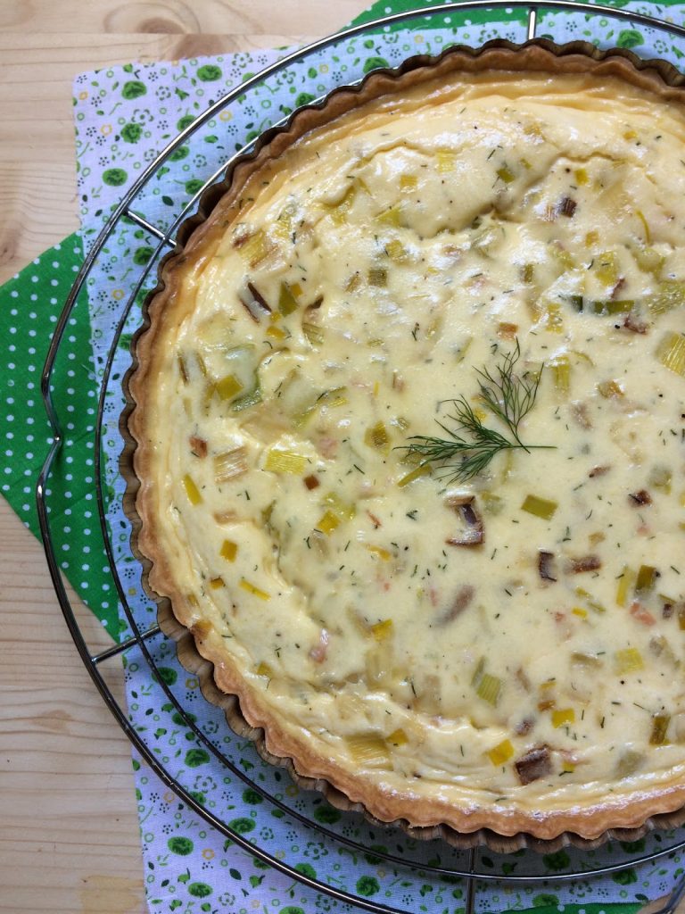 Así puedes hacer una quiché de salmón y queso 5 Ingredientes