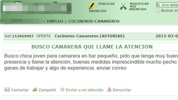 Busco camarera un poco puta y otras ofertas de empleo delirantes 02