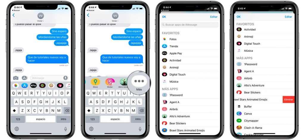 Cómo eliminar mensajes Apple