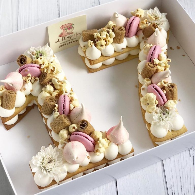 Cómo hacer la tarta de números más famosa de Instagram