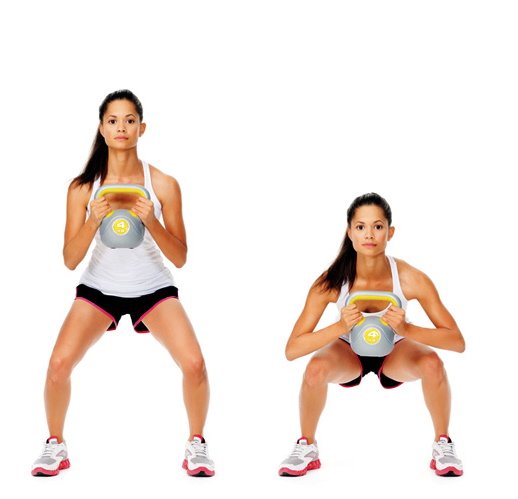 ¿Cuáles son los músculos que trabajan en las sentadillas?