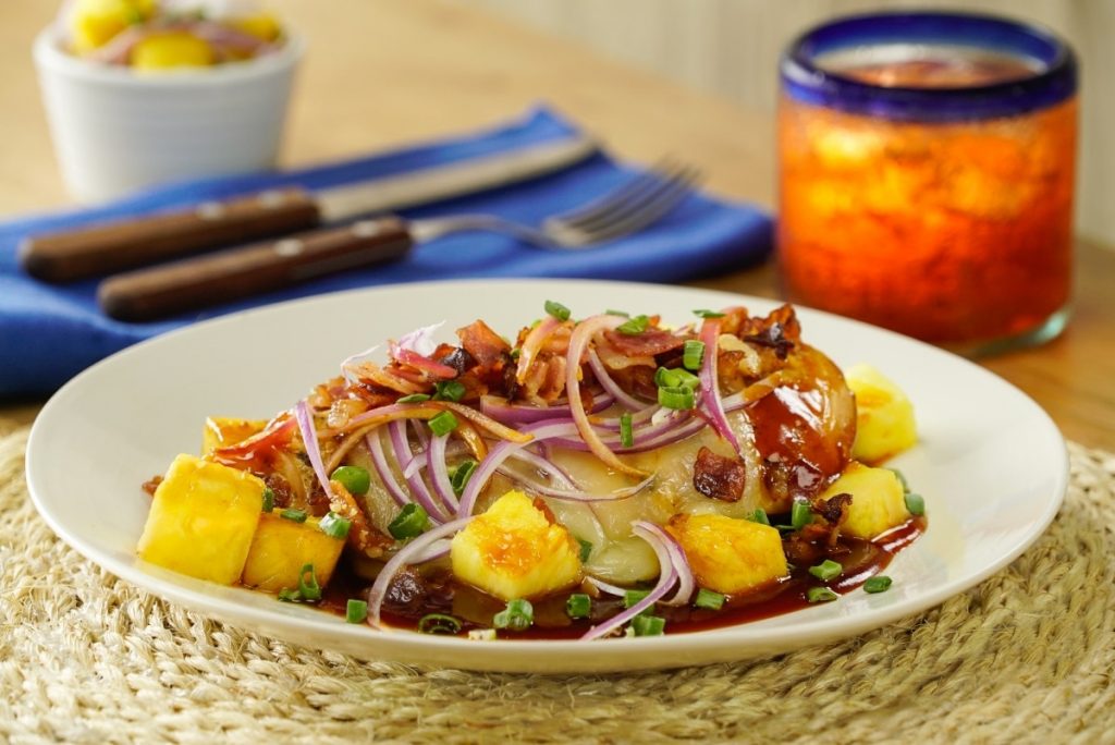 Cómo hacer un pollo a la hawaiana con el que te chupes los dedos 98 Versión de pollo hawaiano con tocino