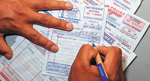 El contenido de una factura