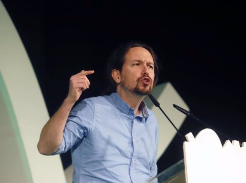El secretario general de Podemos, Pablo Iglesias