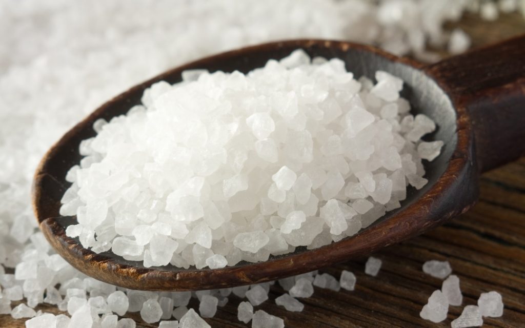 La sal se ha humedecido