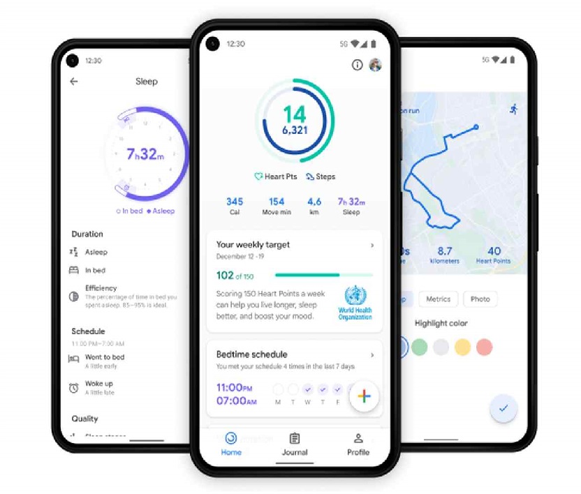Los anillos de Google Fit