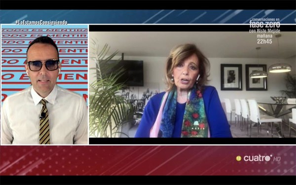 La amenaza que le ha lanzado María Teresa Campos a Risto Mejide para su "Campos Móvil"