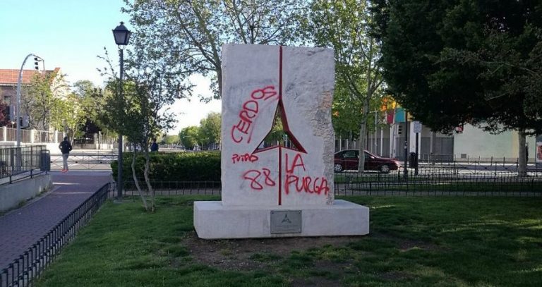 Vandalizan un monumento a las Brigadas Internacionales en Madrid