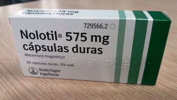 Con el Nolotil se multiplican por 10 las posibilidades de sufrir un trombo.