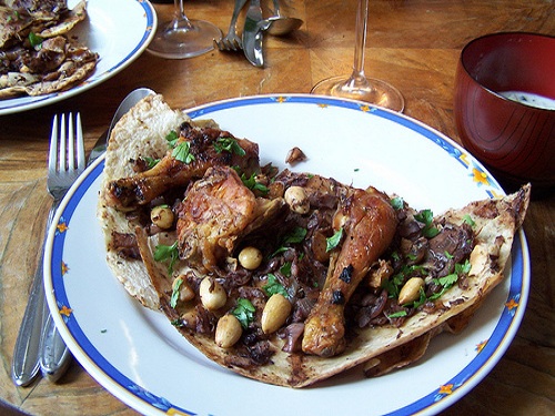 Lleno de especias el rico pollo a la palestina: Ingredientes