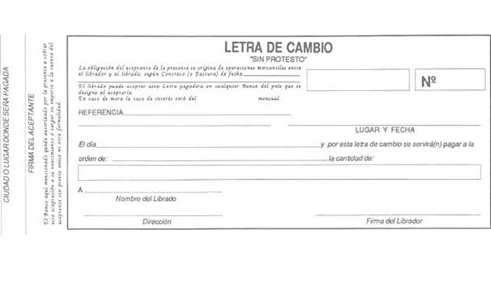 Qué es una letra de cambio