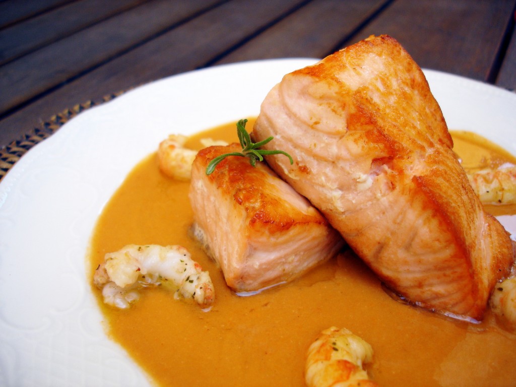 Cómo preparar una salsa para un salmón al horno 139 Salsa de gambas