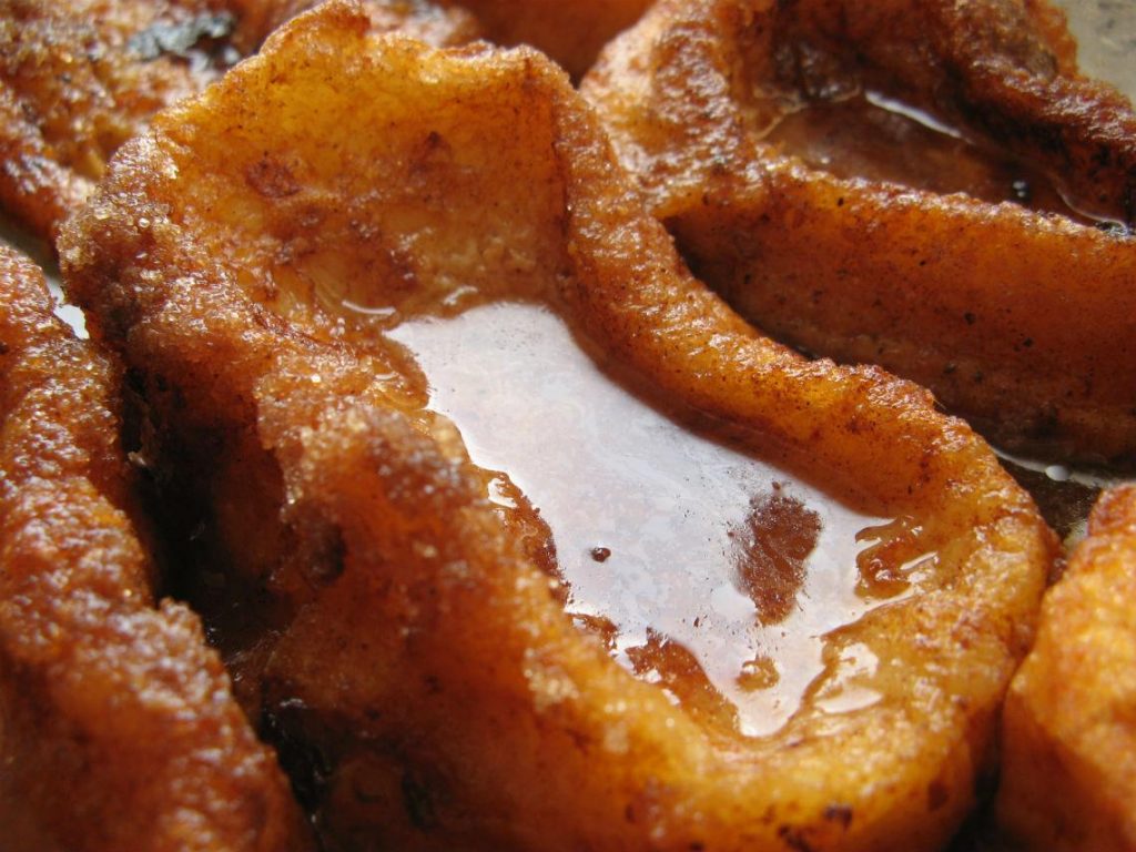 Torrijas con almíbar de miel 