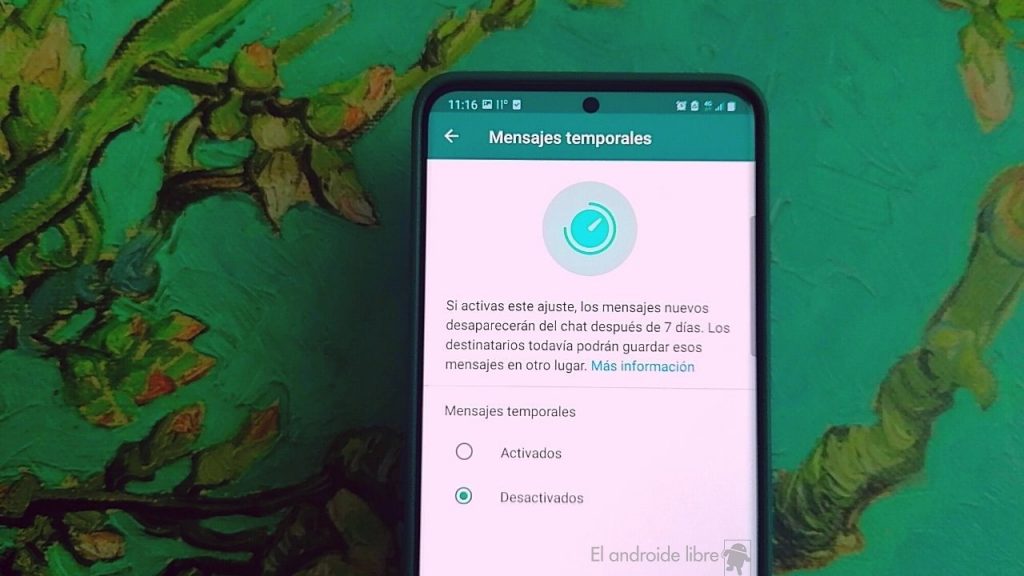 ¿Destrucción total de mensajes de WhatsApp?