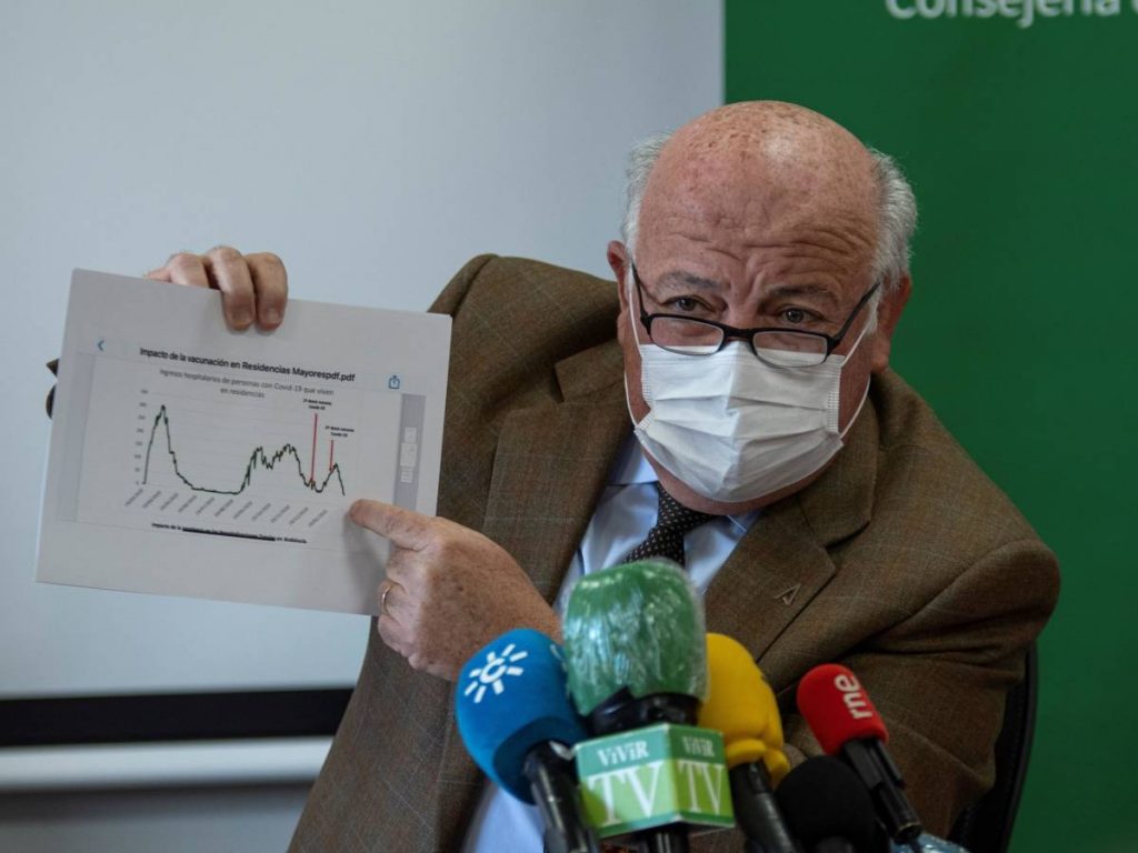 Jesús Aguirre, consejero de Sanidad de la Junta de Andalucía.