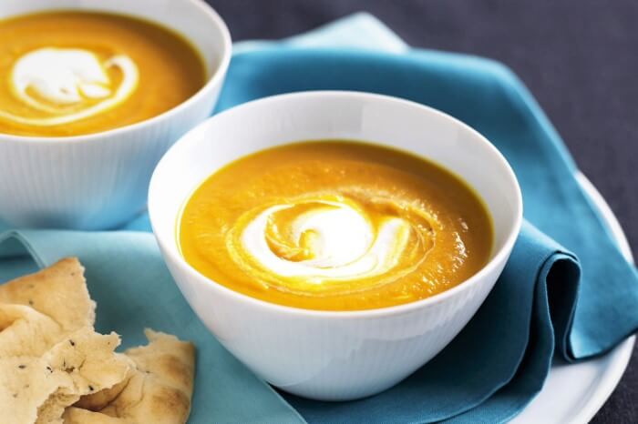 Cómo hacer una deliciosa crema de calabaza y queso 60 Crema de calabaza con zanahoria