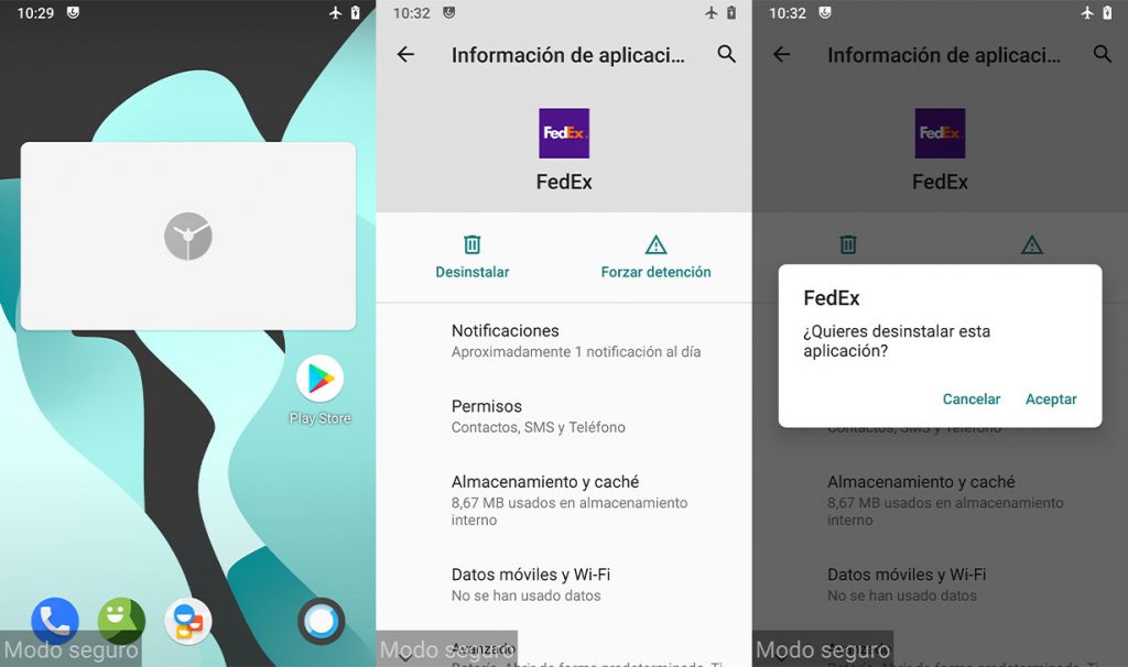 ¿Cómo desinstalar la app?