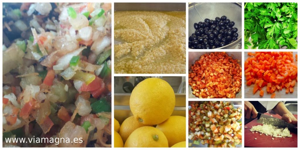 Ingredientes para hacer tu tabulé.