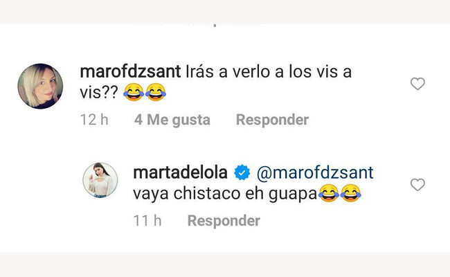 Respuesta de Lola a los comentarios sobre Carlos.