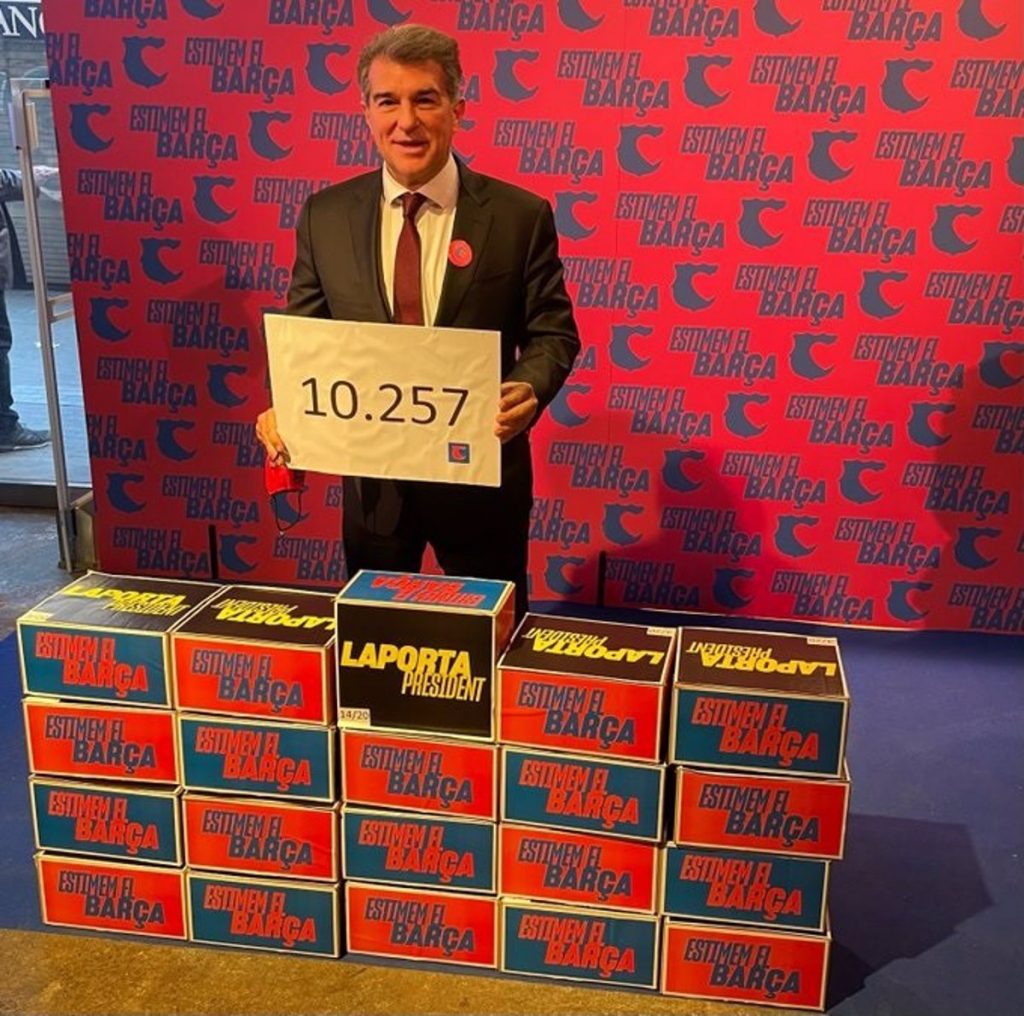 Elecciones Barça: resultados y nuevo rumbo del Barcelona 216 joan laporta