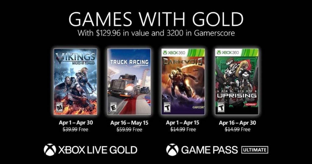 Xbox Series: juegos gratis de Gold para abril
