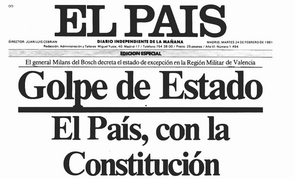 10 portadas históricas de periódicos españoles