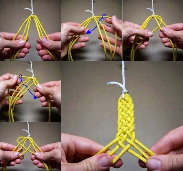 Cómo hacer una pulsera paso a paso 2 Pulsera en hilo con macramé