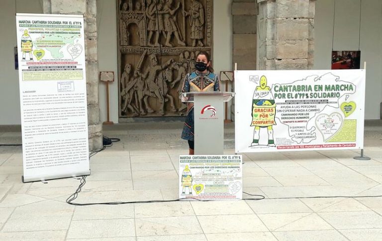 Arranca la Marcha Cantabria Solidaria por el 0,77%, que atravesará los 102 municipios