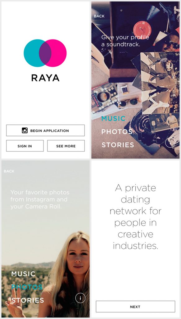 ¿Cómo se presentan los perfiles de los miembros de la App Raya?