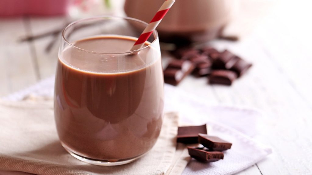 Batido de leche con chocolate