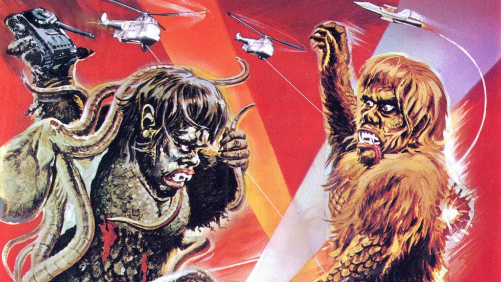 Godzilla vs Kong: alternativas a películas de grandes monstruos si te has quedado con ganas de más 81 La batalla de los simios gigantes (Furankenshutain no kaijú: Sanda tai Gaira, 1966)