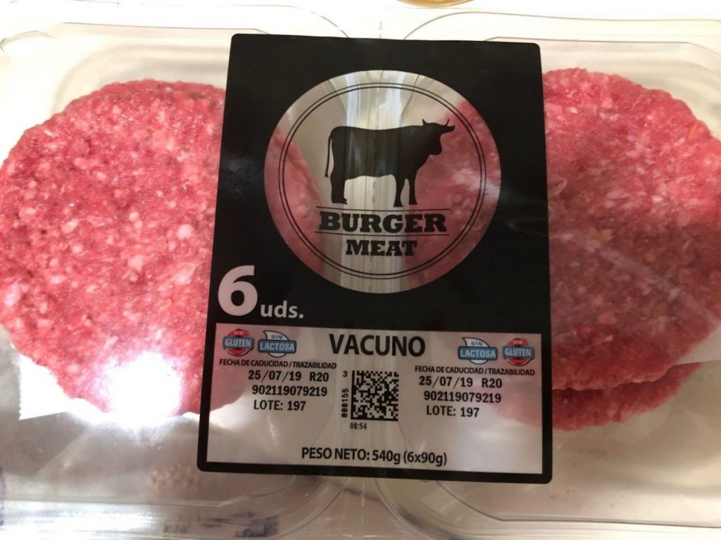 Mercadona burger meat