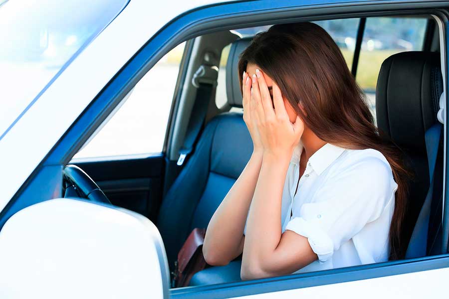 Síntomas de la amaxofobia