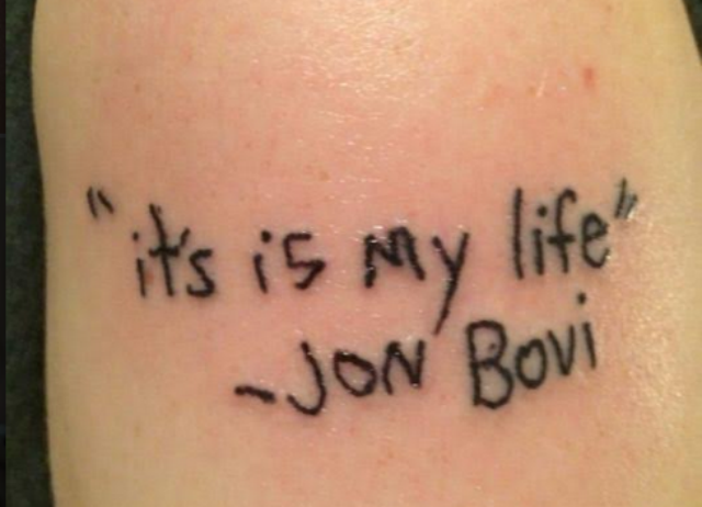 Tatuajes: Los 10 peores horrores ortográficos