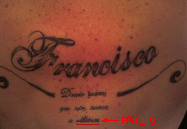 Tatuajes: Los 10 peores horrores ortográficos