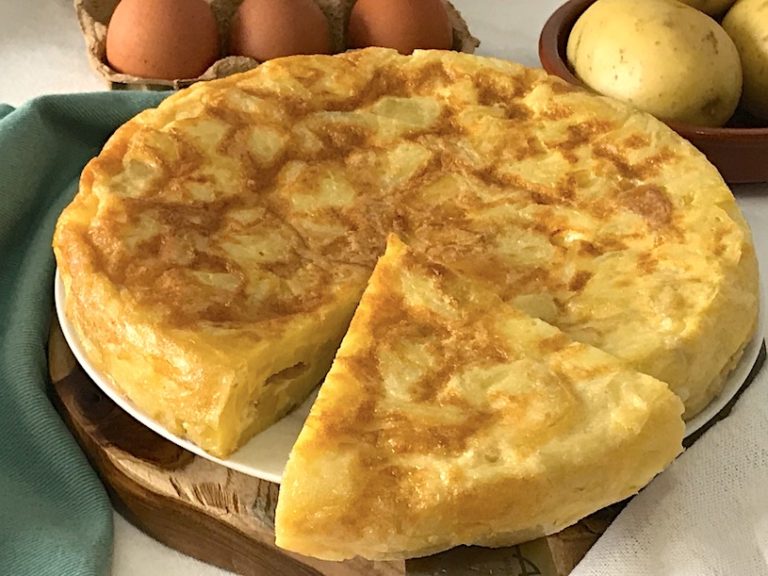 Tortilla de patatas para preparar en menos de un minuto.