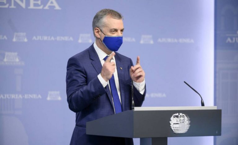 Urkullu pide a Sánchez la prórroga del estado de alarma