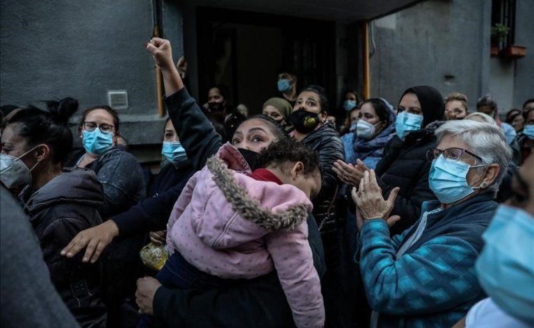 UP reprocha el bloqueo a la prohibición de desahucios a familias con niños