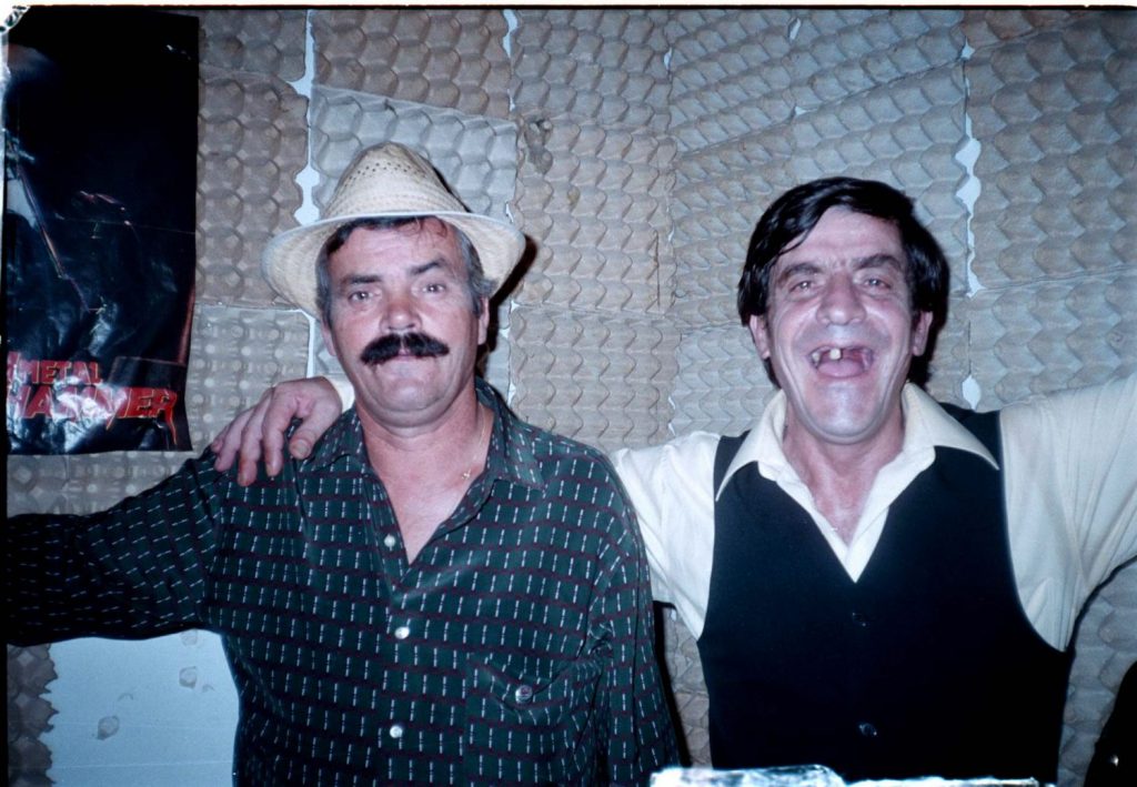 Juan Joya, 'El Risitas' (i) y su cuñado 'El Peíto'.