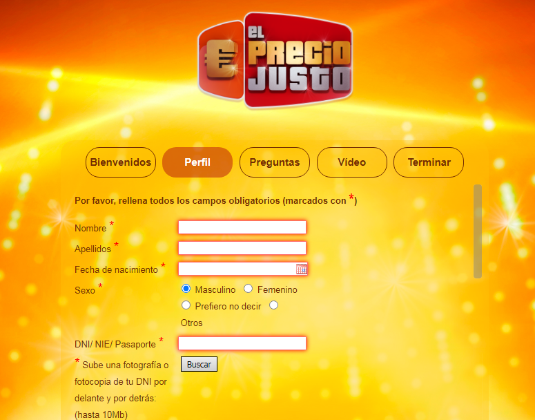 Cómo participar en El precio justo 3 Toma en cuenta