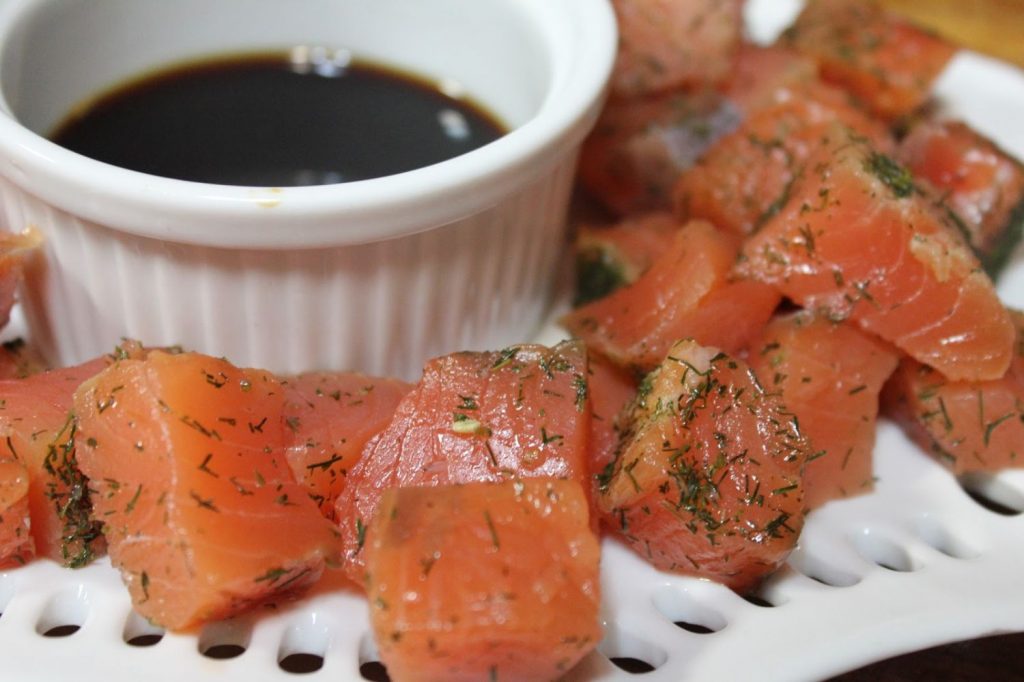 Receta 3 Salmon marinado en salsa de soya