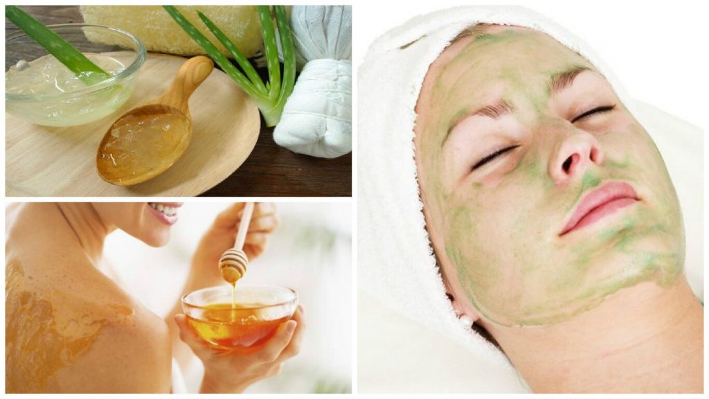 Mascarilla que purifica con aloe vera y miel