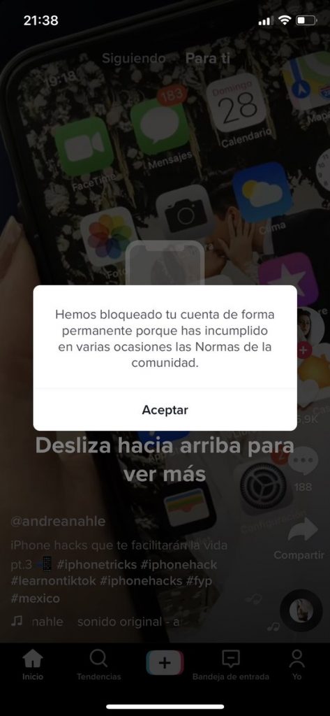 Cómo recuperar una cuenta de TikTok tras ser suspendido 