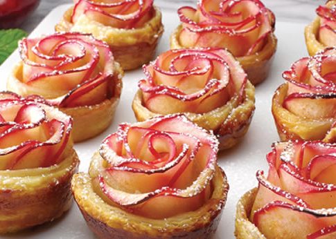 Cómo hacer flores de hojaldre y manzana 1 Cómo hacer flores de hojaldre y manzana