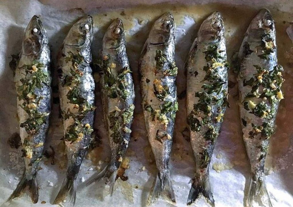 Sardinas al horno